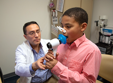 Doctor and child patient